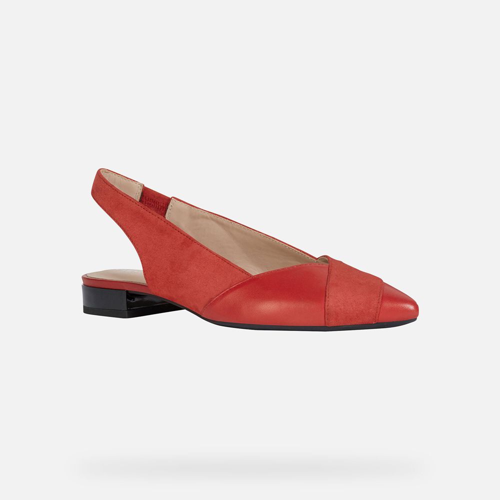 Ballerines Geox Charyssa - Rouge - Femme 150342-NKO